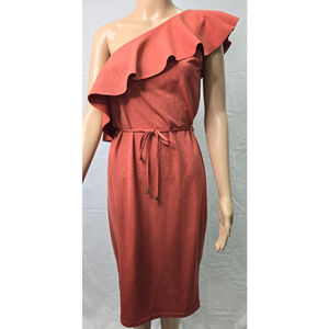 Another Story | Women | Dress | Rusty Colour | Asymmetrical | Size XL